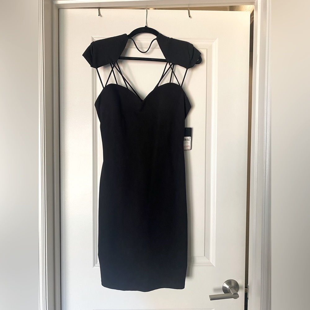 Guess Black Bodycon Strappy Dress